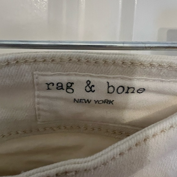 Rag & bone 🦴 Ecru Colored Cate Mid Rise Jeans size 27 - Picture 7 of 12